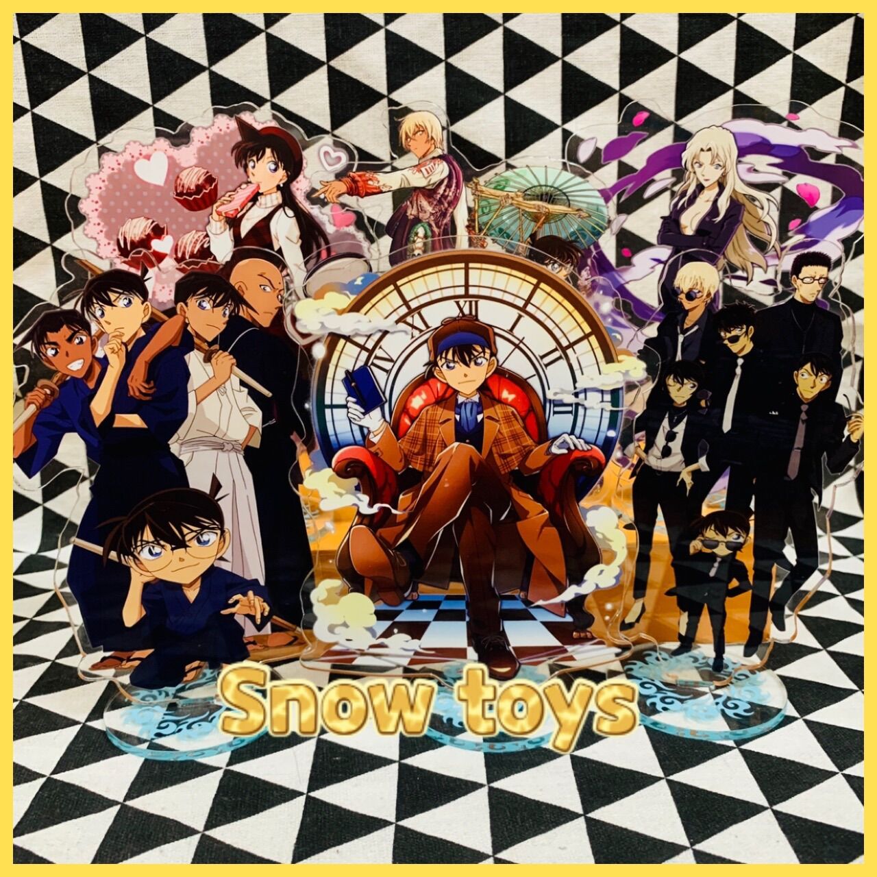 Mô hình nhân vật conan - tượng mika conan - standee conan - Standee conan thám tử lừng danh Conan Kudo Shinichi Haibara Ran Mori Hattori Siêu đạo chích Kaito Kid Yoshida mica acrylic