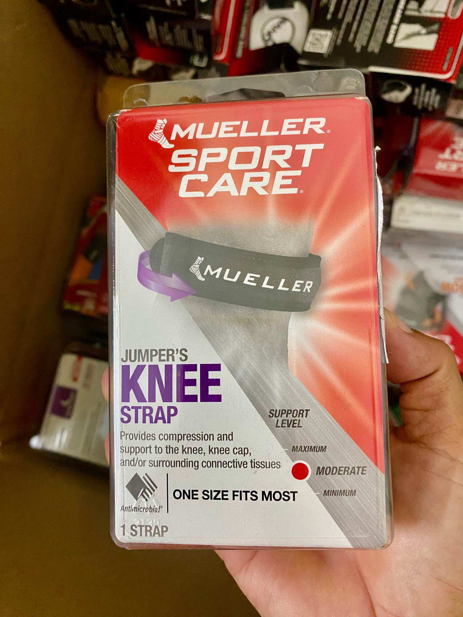 Băng Đầu Gối Mueller Jumper’s Knee Strap – Black