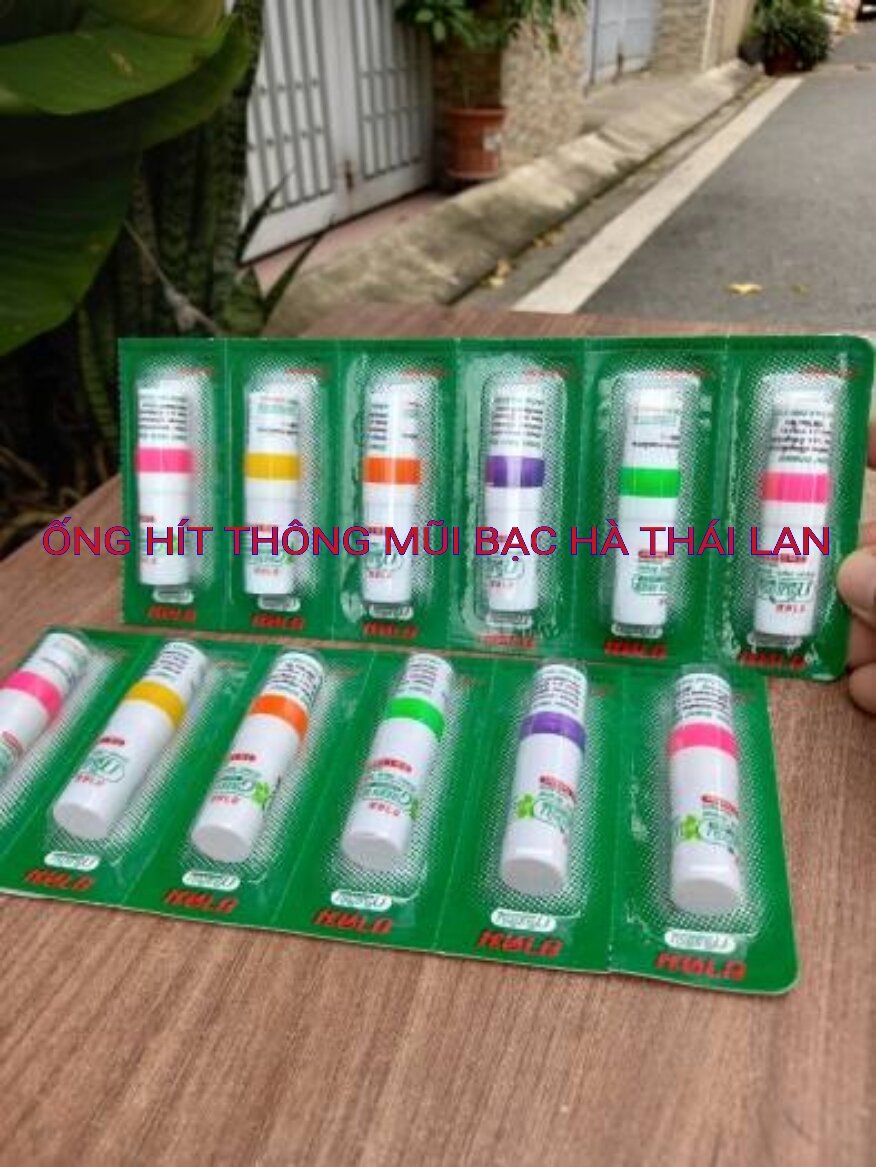 [HCM] ỐNG HÍT THÔNG  MŨI BẠC HÀ THÁI LAN   2 ĐẦU HÍT mũi