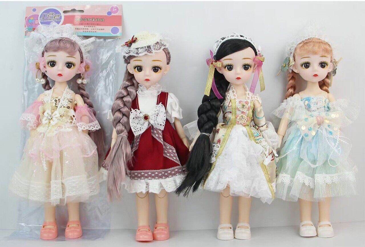Búp bê công chúa cho bé gái với nhiều trang phục lễ hội lộng lẫy