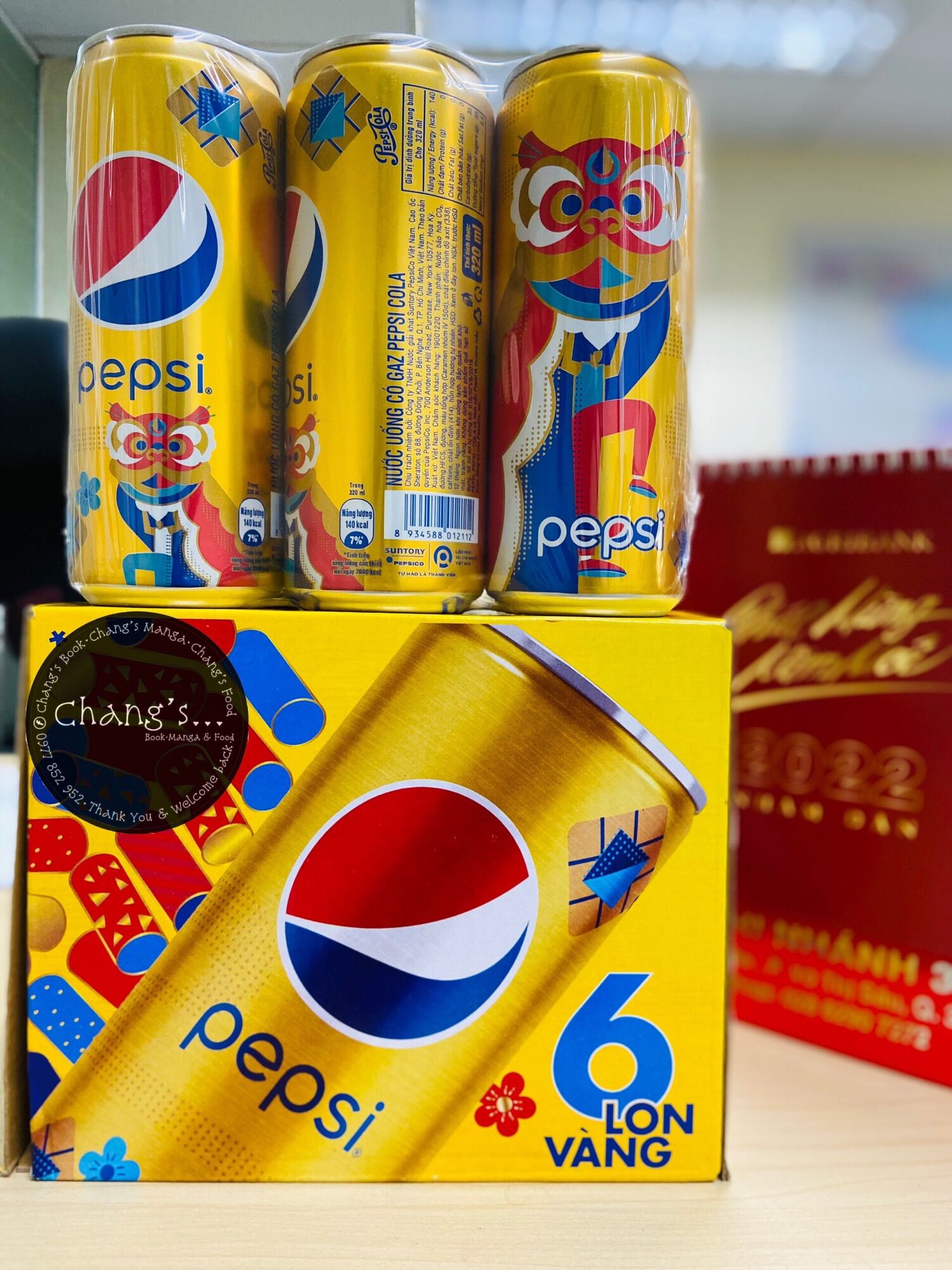 Pepsi Vàng - Chanh 6 Lon/Lốc Chang's Food
