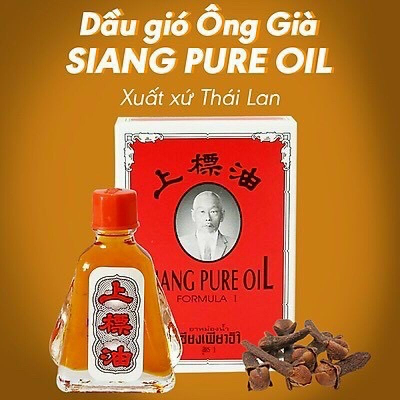 Dầu gió Thái nước vàng chai 3ml
