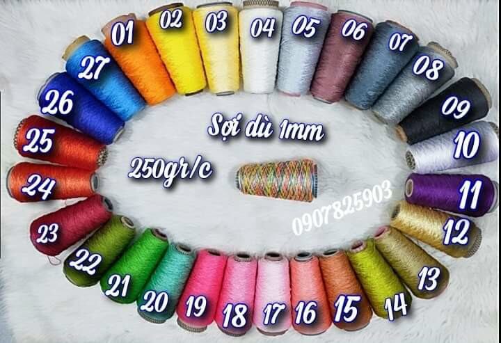 Dù ống loại 1 1mm 250g