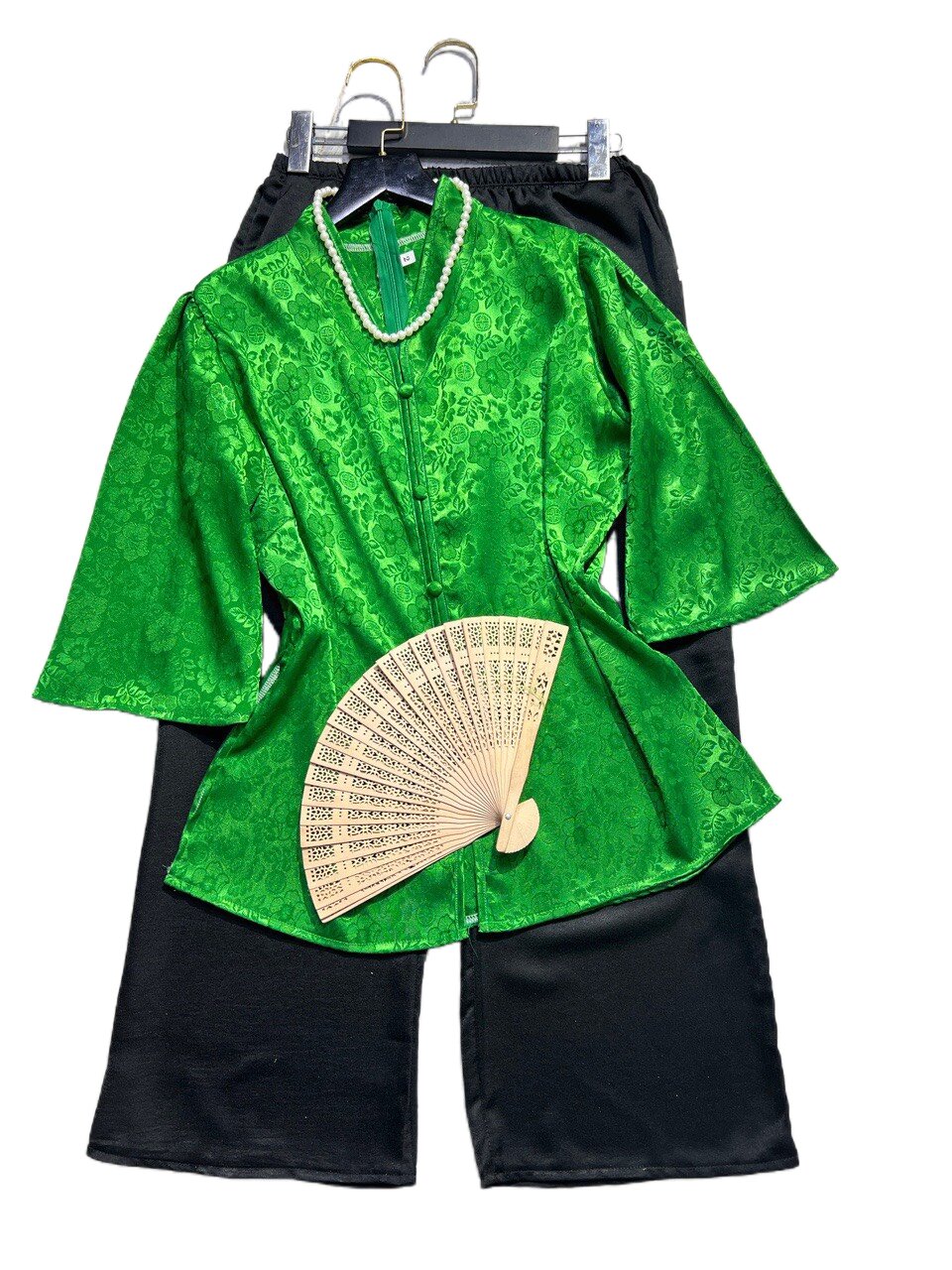 Set bộ lam gấm nút bọc tay lỡ đi chùa bigsize 70-110 ký