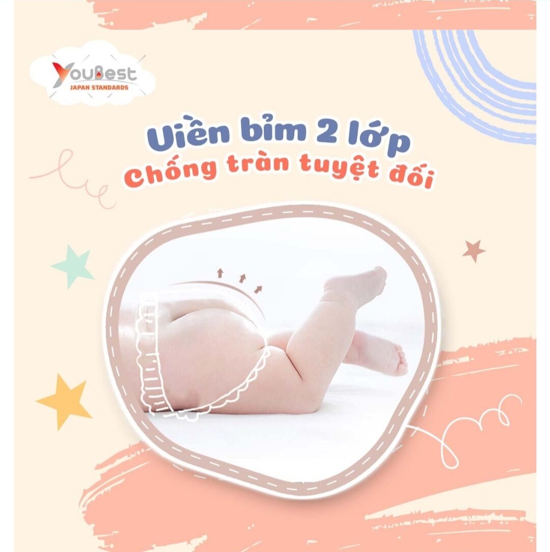 Combo 6 gói tã Quần YouBest Xl 26 miếng