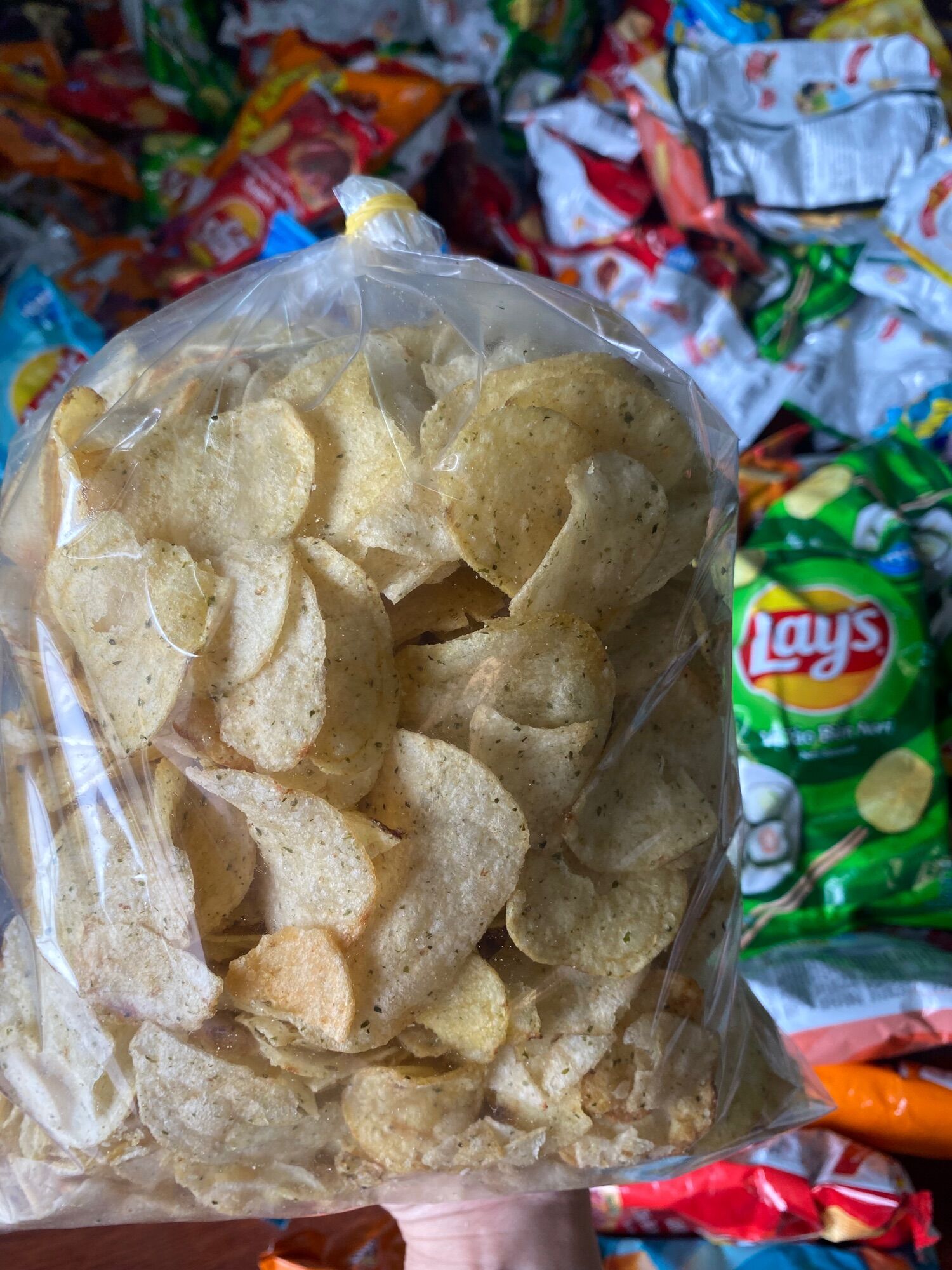 1kg snack khoai Tây Lays vị rong biển