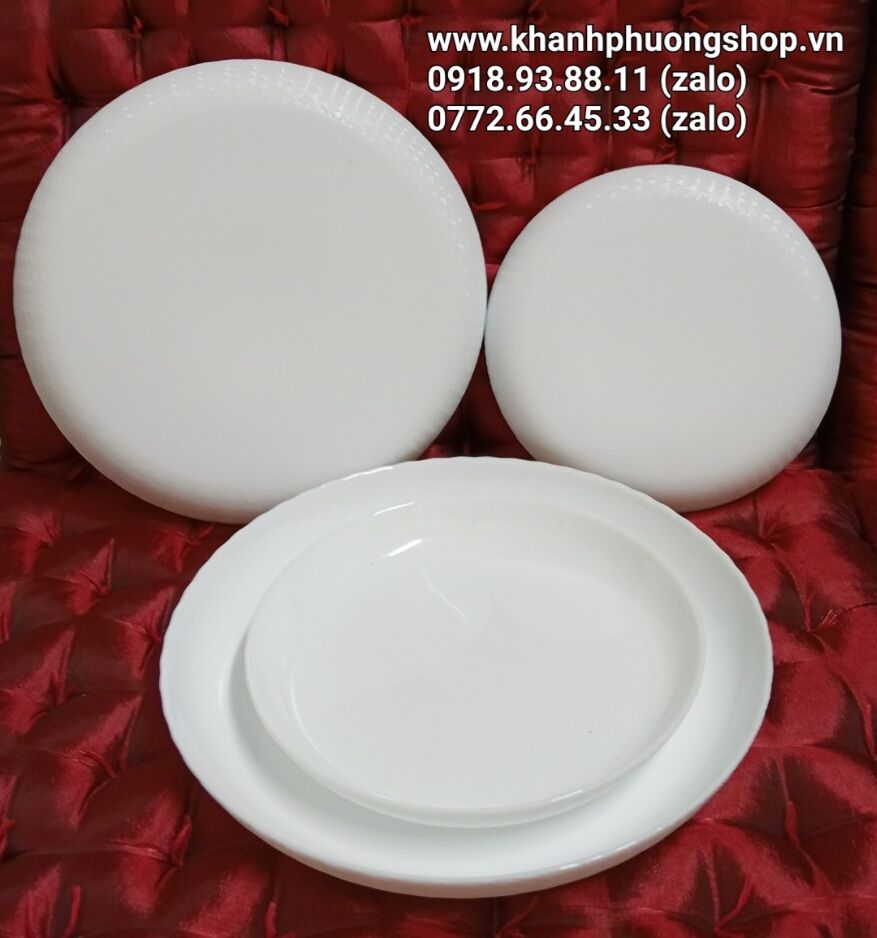 bộ chén dĩa thủy tinh opal Luminarc cao cấp - chén dĩa thủy tinh opal