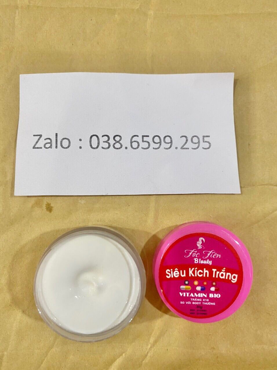 Kem siêu kích trắng vitamin b10 hủ Trần 30g