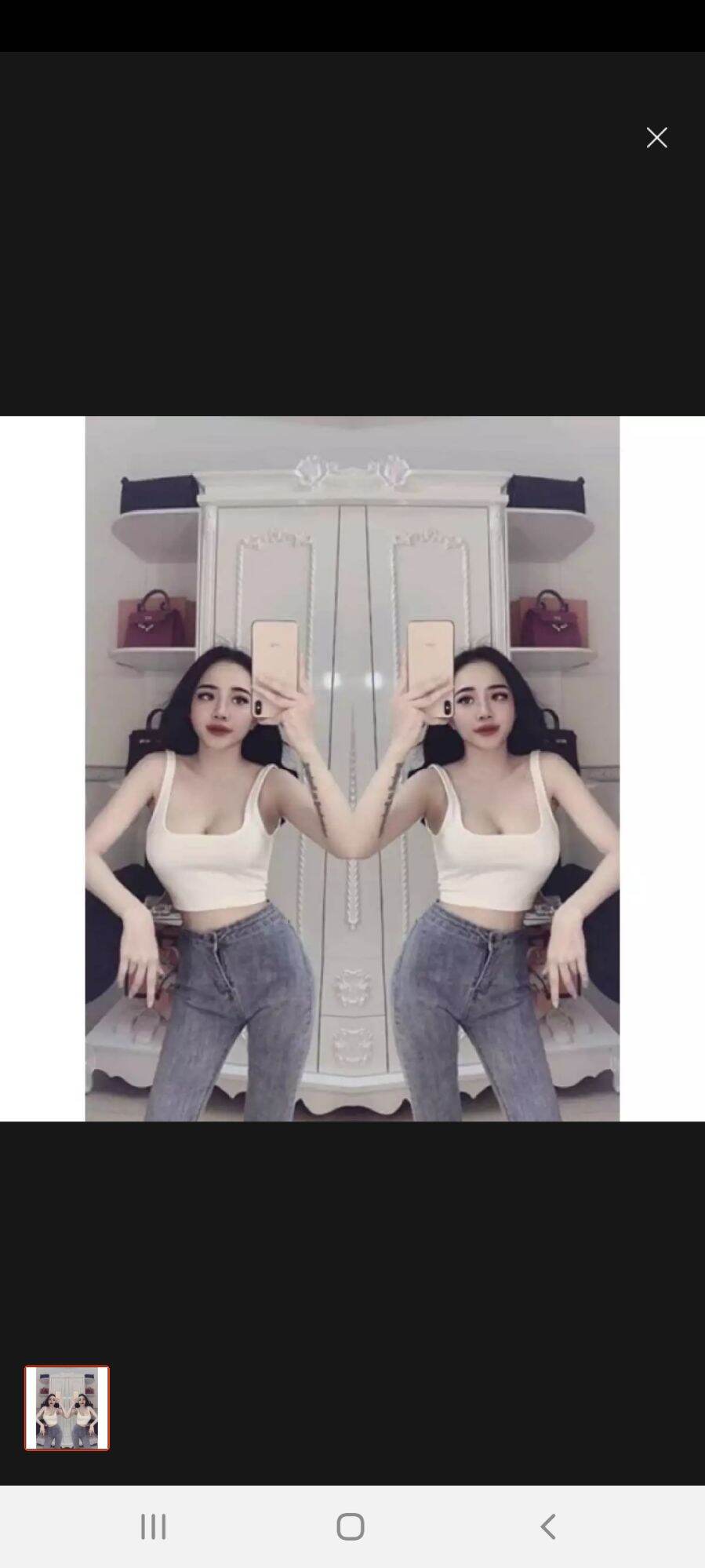 [HCM]Áo Croptop 3 Lỗ cổ U Hở Lưng Sexy