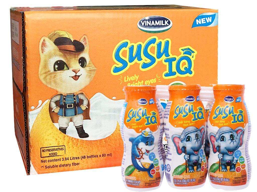 Sữa chua uống Vinamilk Susu chai 80ml ( Thùng 48 chai )