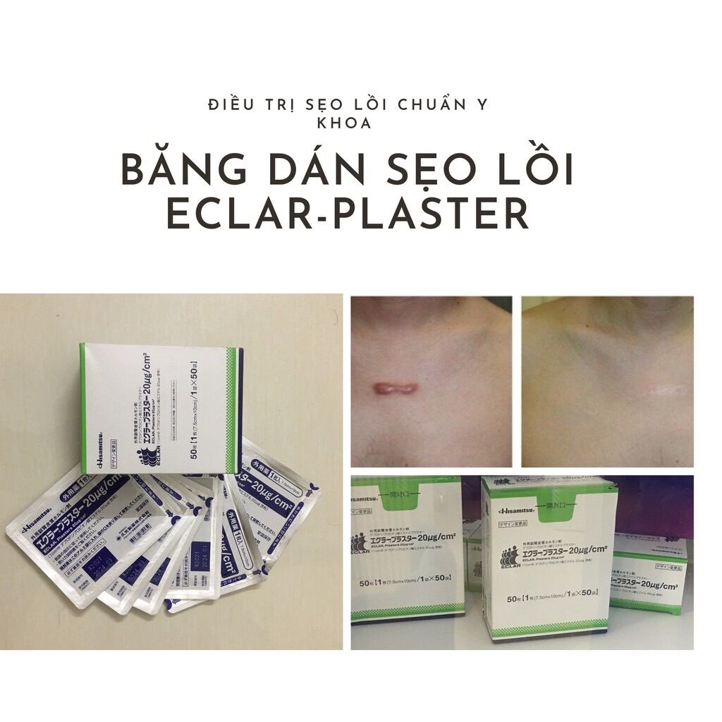 COMBO 3 miếng dán ép sẹo lồi ECLAR PLASTER( HISAMITSU) NHẬT BẢN