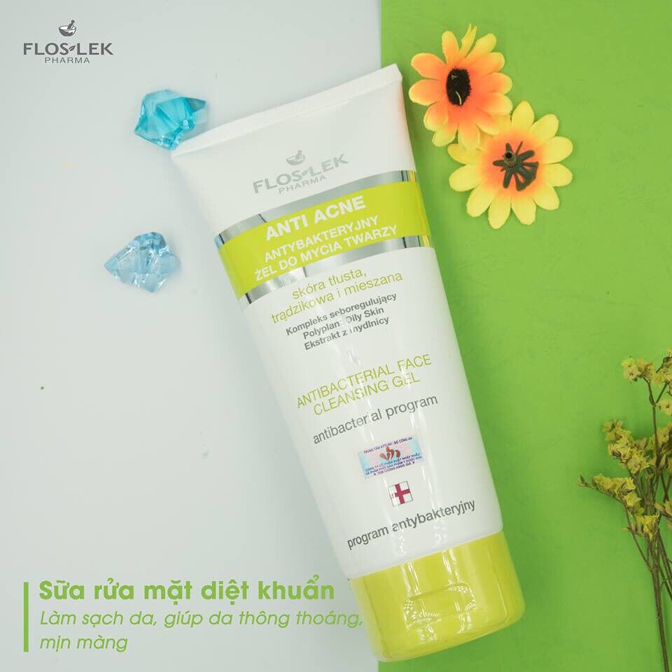 Sữa rửa mặt flokes dành cho da dầu mụn
