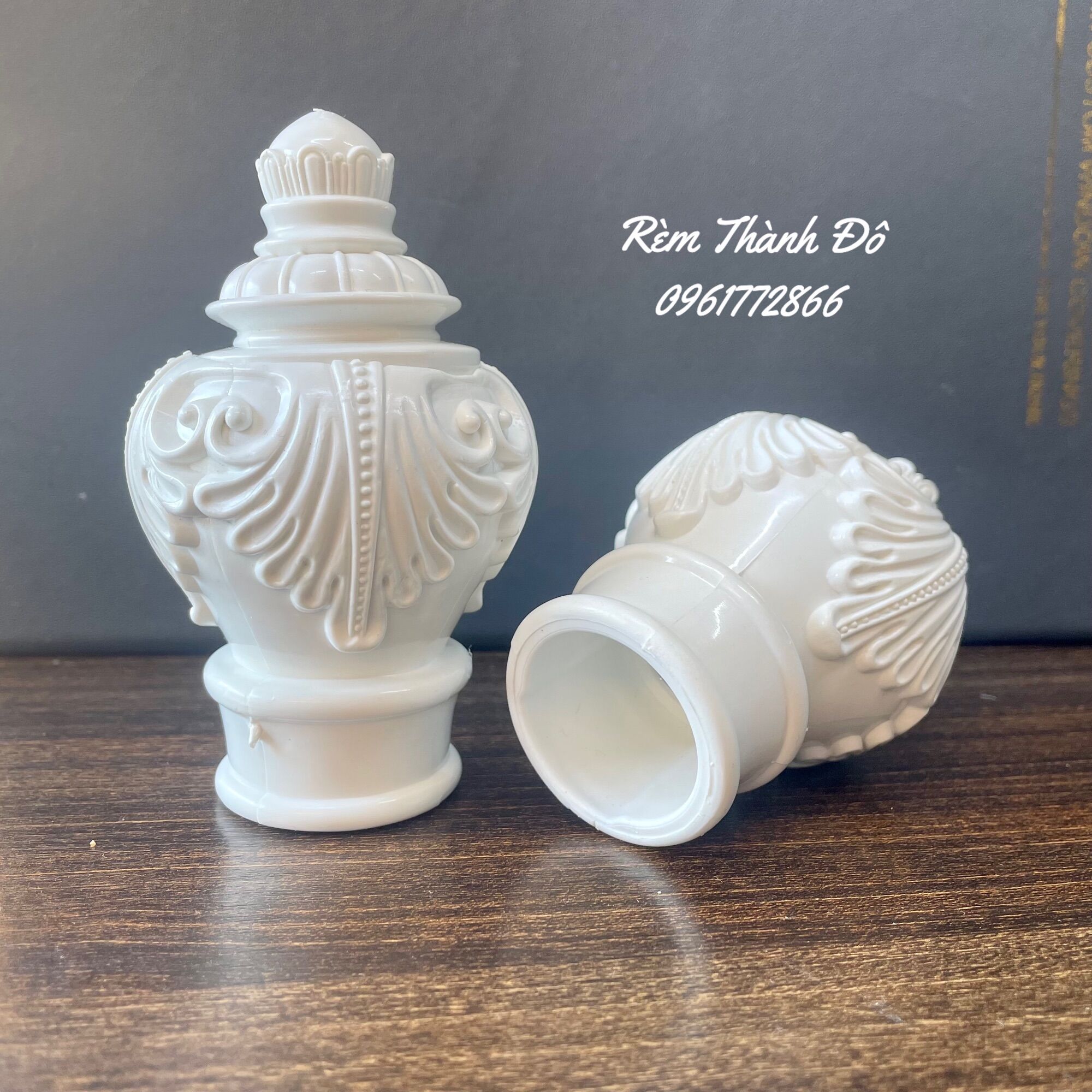 Đầu trụ rèm/ đầu chụp cây rèm/ Phụ kiện rèm