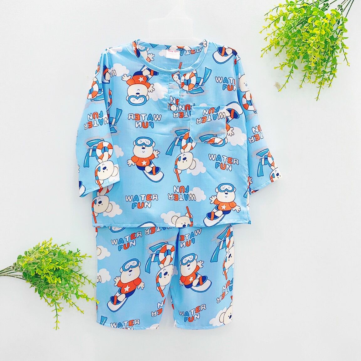BỘ TOLE BÉ TRAI DÀI TAY - SIZE TỪ 8-23kg