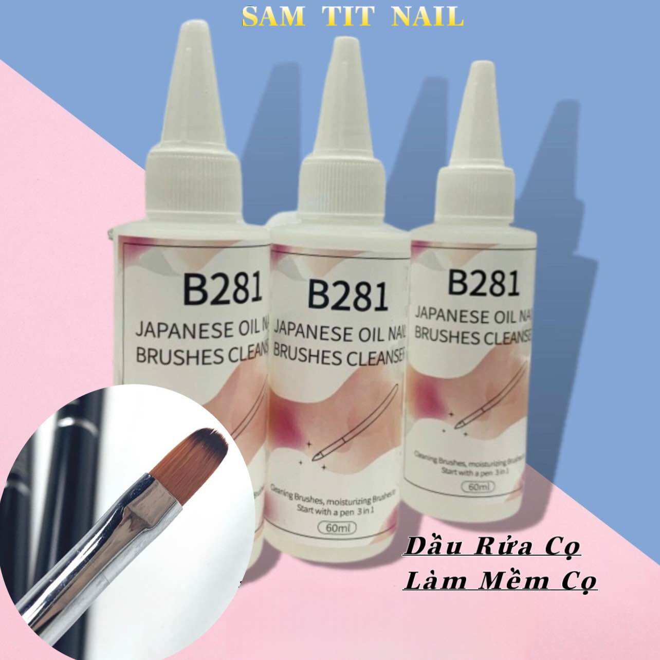 Nước rửa cọ - dầu rửa cọ - dầu làm mềm cọ