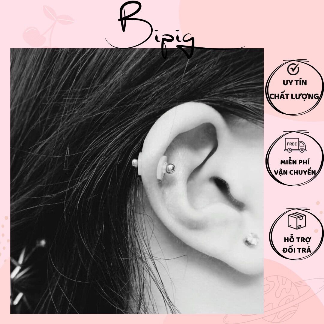 COMBO 5 MIẾNG Nopull Disc / Miếng Nẹp Bump - Nẹp bump / Đệm siết , nẹp khuyên mũi /khuyên tai/ khuyên cơ thể bị bump