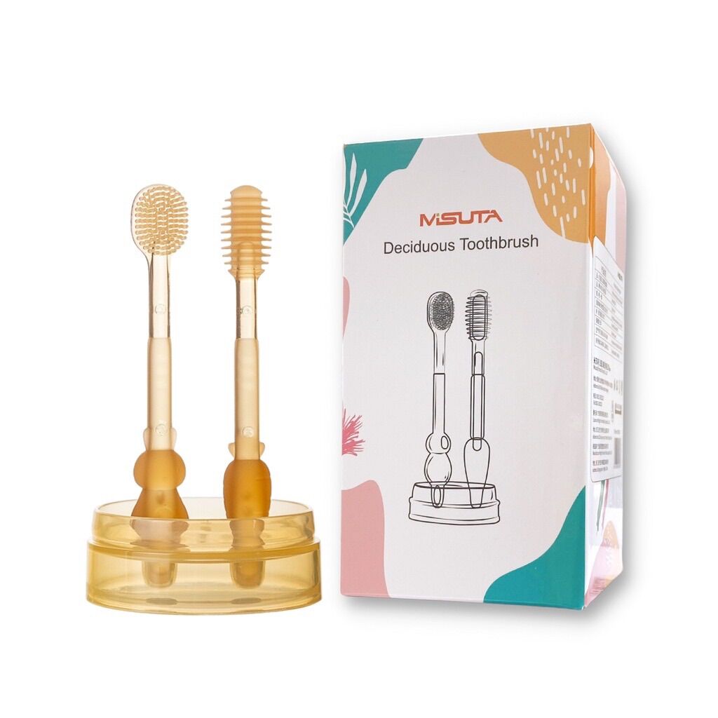 Bộ rơ lưỡi bàn chải silicon cho bé mềm chống tưa lưỡi nấm lưỡi rưa lưỡi cho bé 0 - 2 tuổi