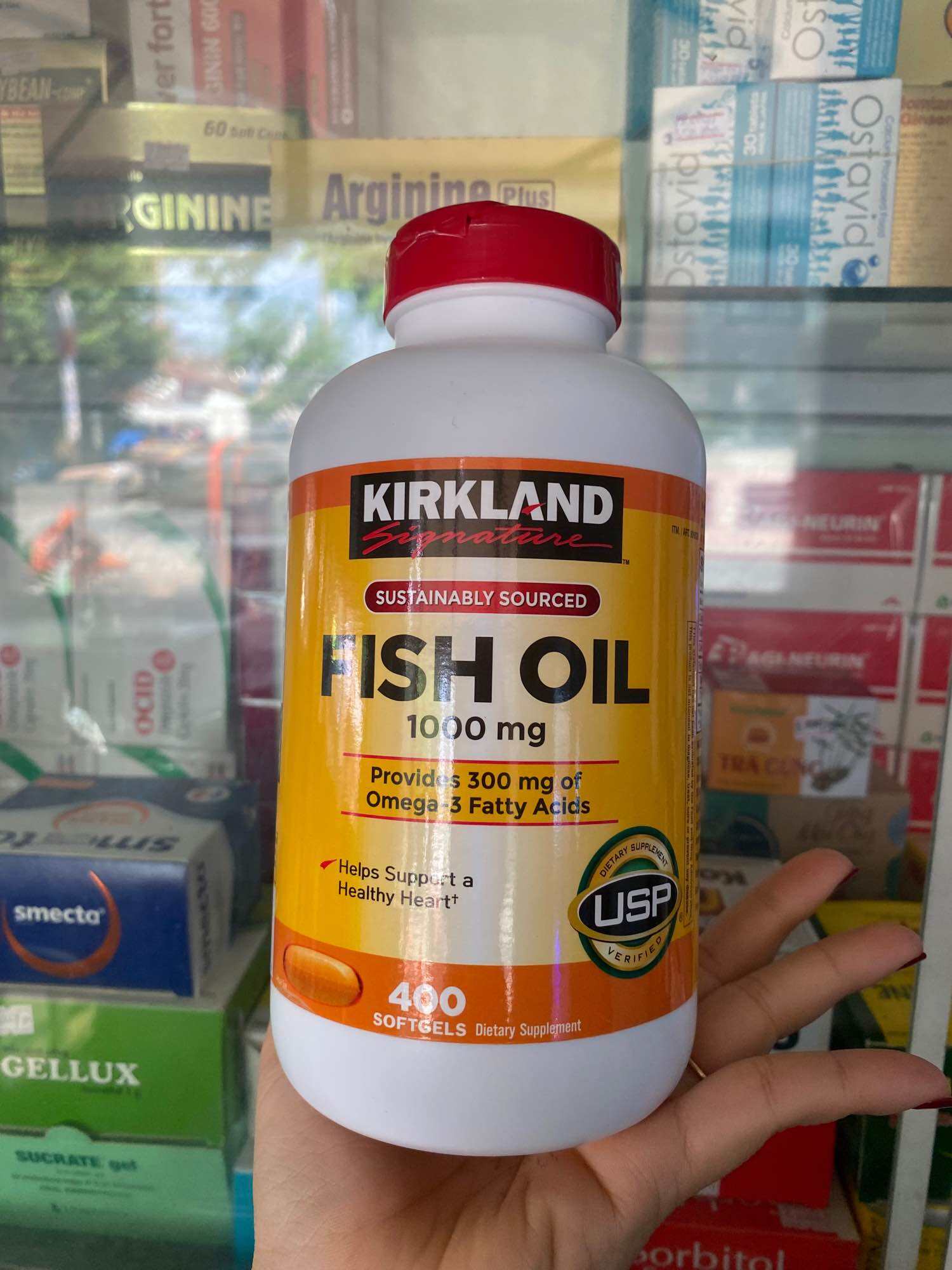 Viên Uống Fish Oil Dầu Cá Kirkland 400 Viên của Mỹ