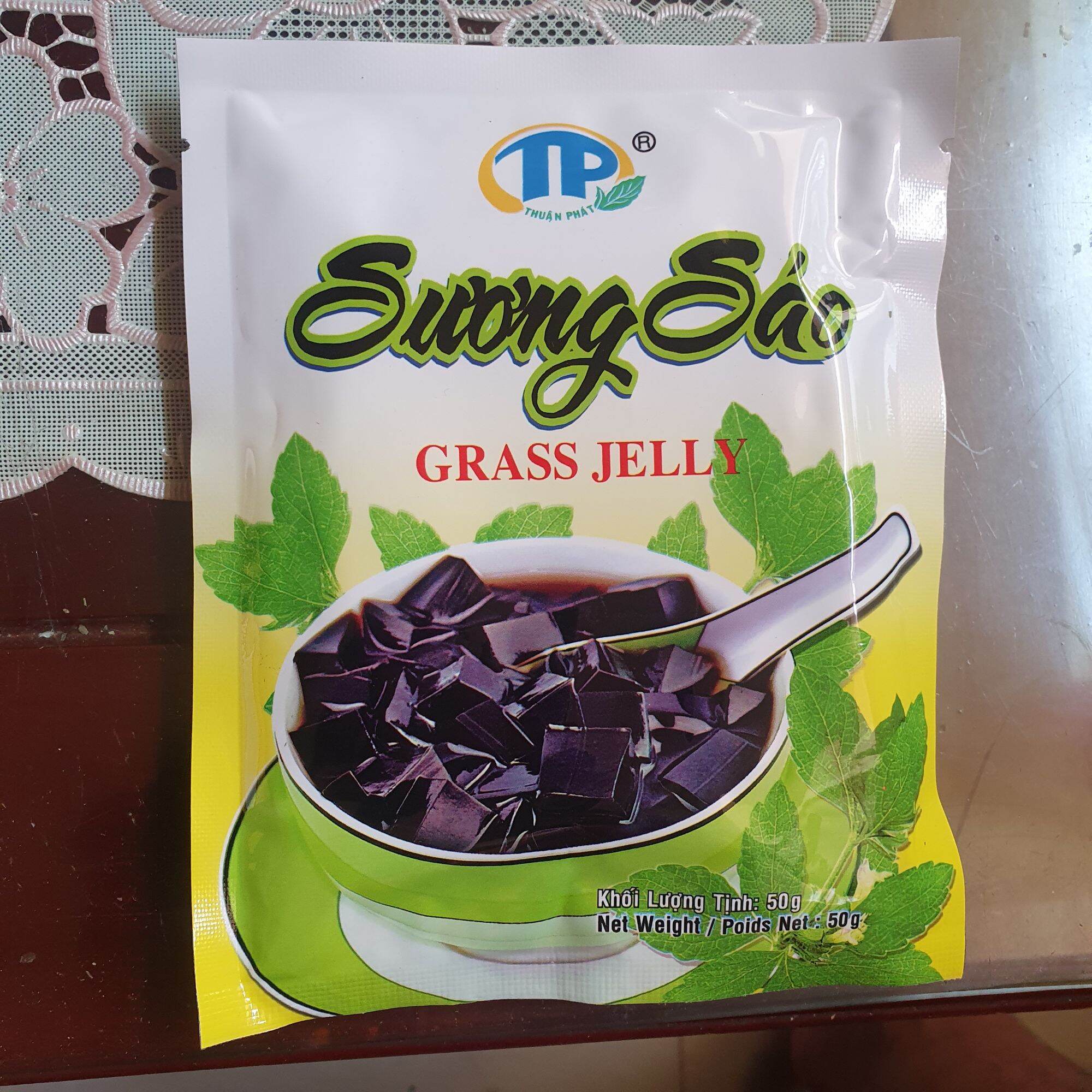 Combo 5gói bột sương sáo Grass Jelly 50 g hiệu Thuận Phát, cam kết hàng đúng mô tả, chất lượng đảm bảo an toàn đến sức khỏe người sử dụng