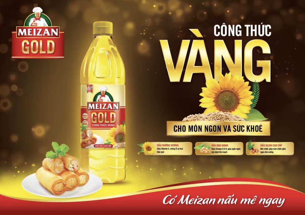 Dầu ăn Meizan Gold chai 2 lít