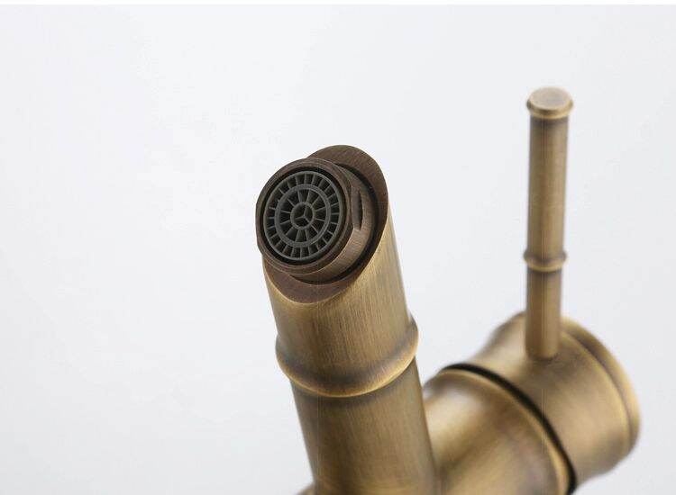 VÒI LAVABO NÓNG LẠNH ĐỒNG CỔ (VÒI TRÚC XT03)