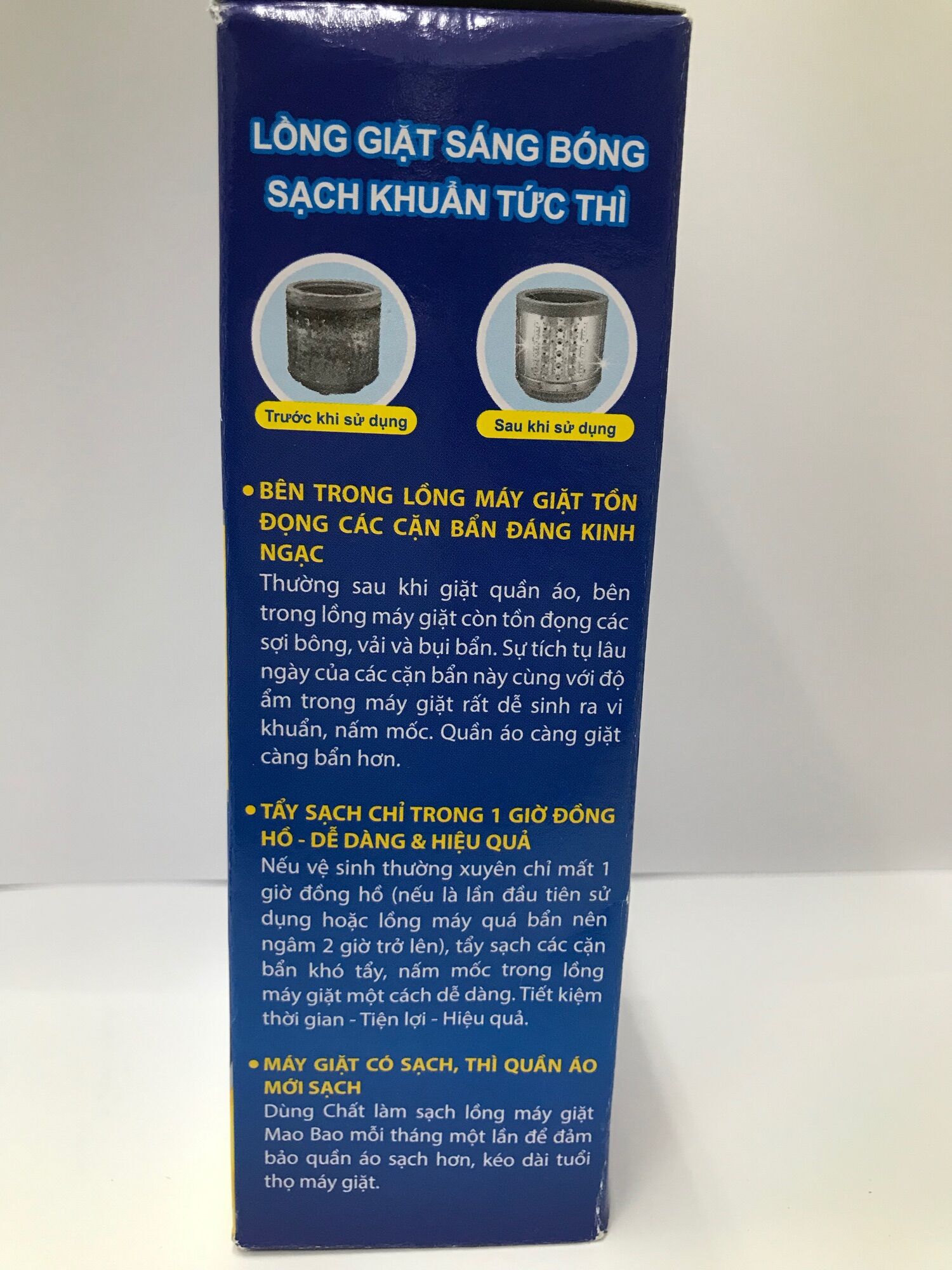 Tẩy lồng giặt Mao Bao