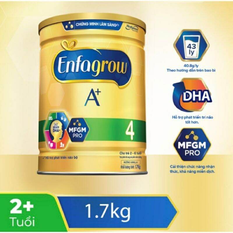 Sữa bột enfagrow a+ 4 1,7kg. date 2023