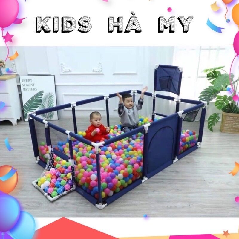 Quây bóng, quây cũi nhà bóng cho bé có ném bóng rổ
