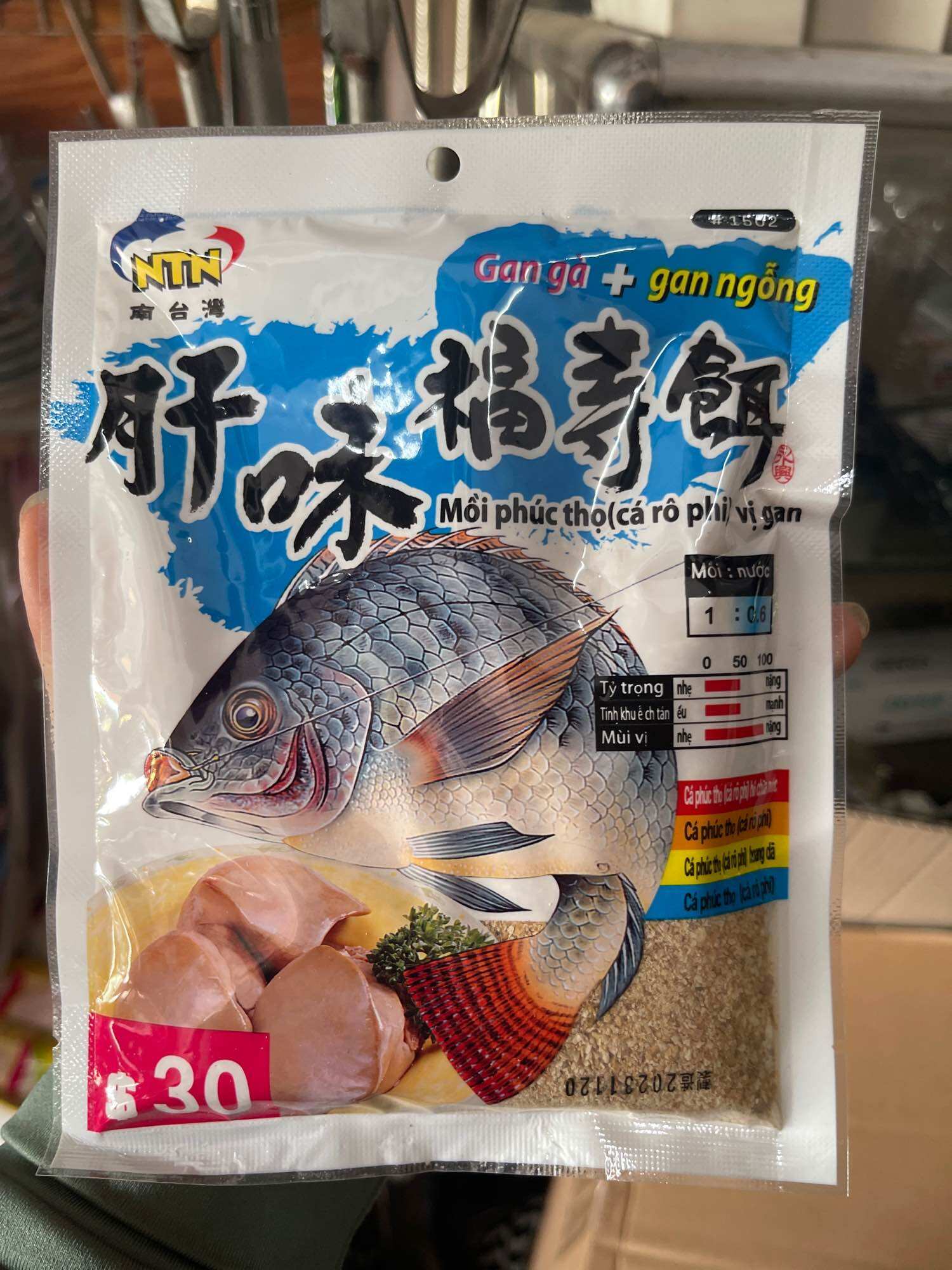 Mồi Câu Cá Rô Phi Gan , Rô Phi Tôm NTN