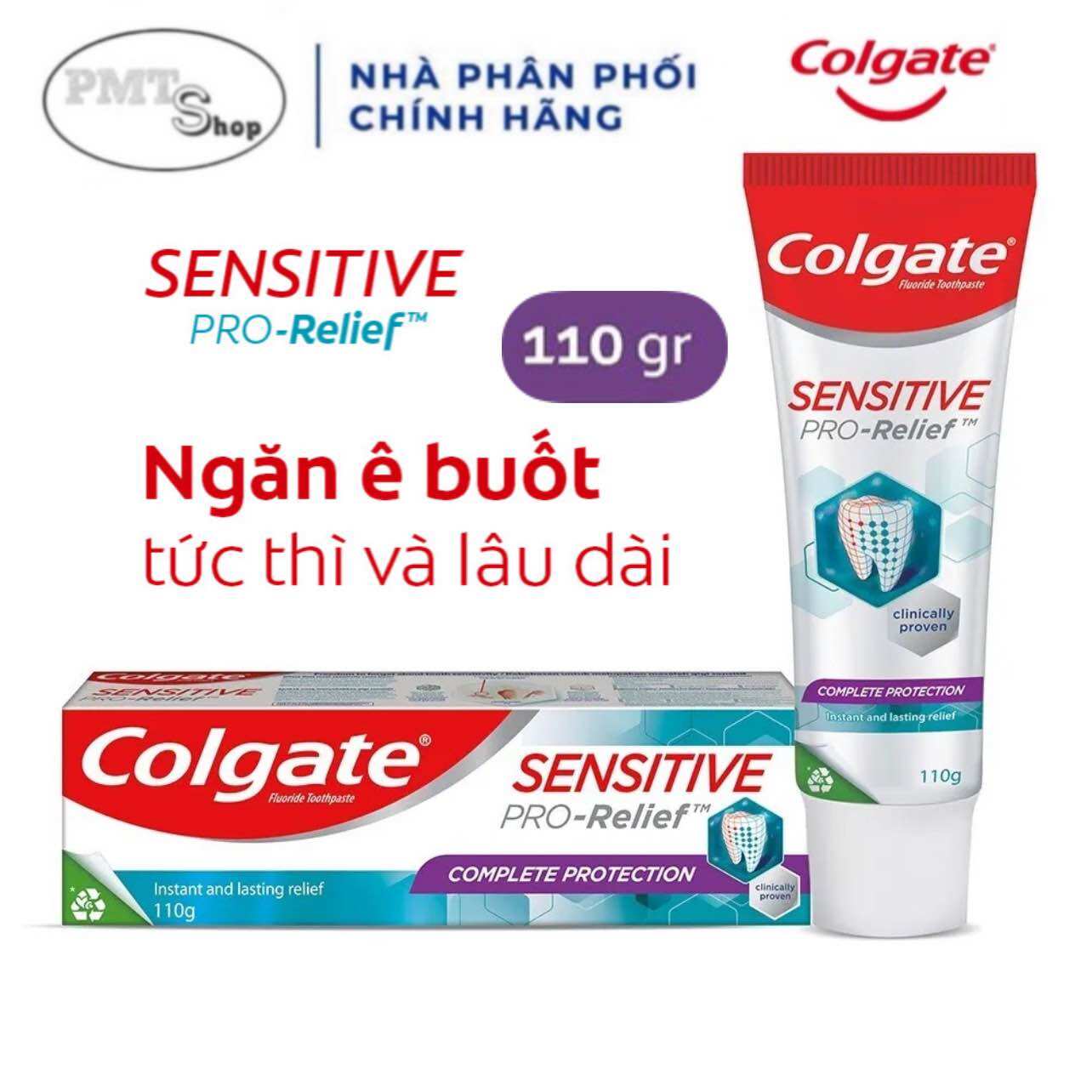 Kem Đánh Răng Colgate Sensitive ngăn ngừa ê buốt toàn diện 110g Pro Relief Complete Protection