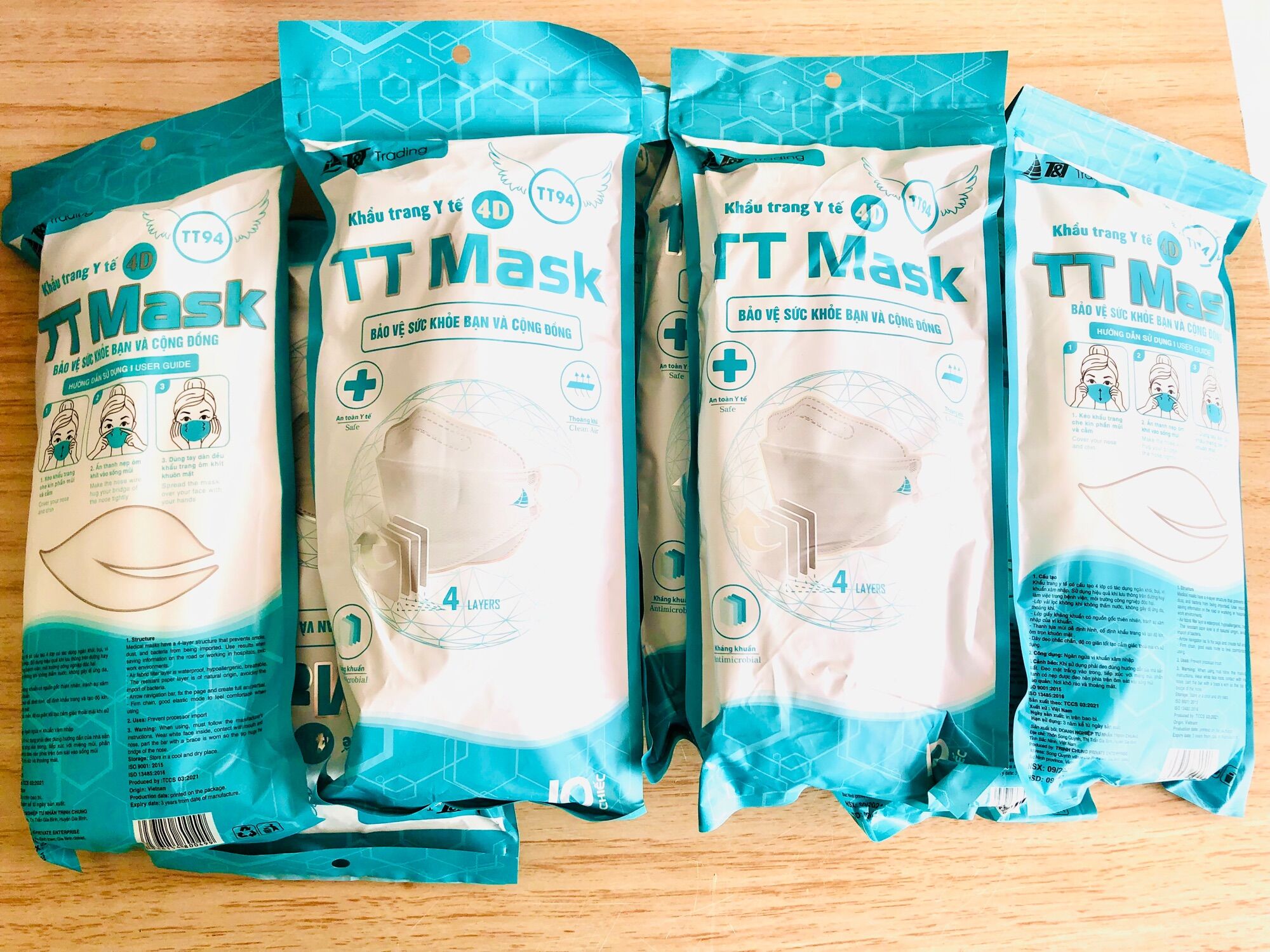 Khẩu trang y tế 4d cao cấp tt mask