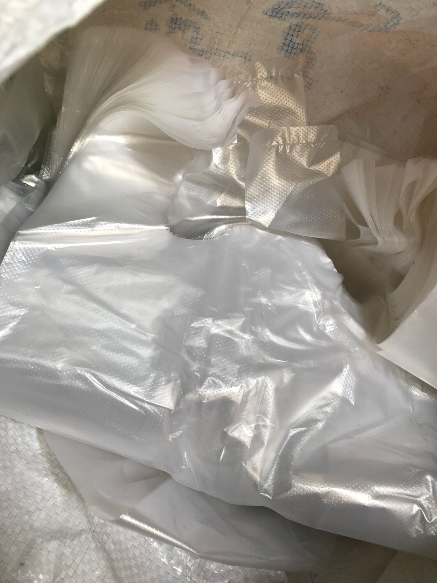 1Kg bịch bóng/ túi nilon trắng zin, hàng loại 1