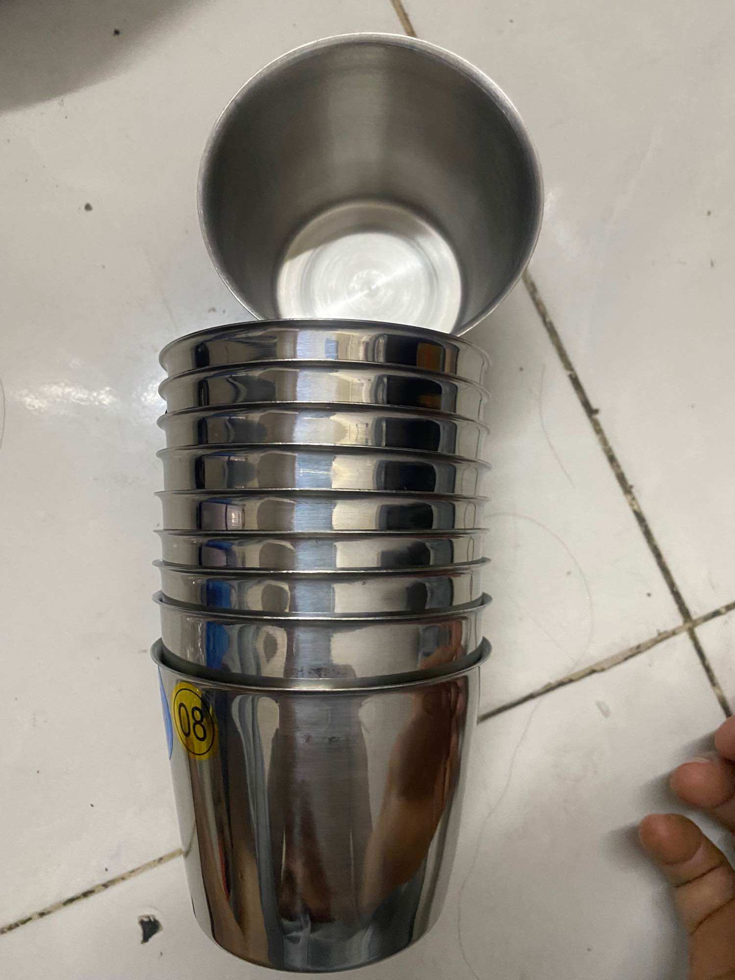 combo 10 ly làm đá inox cao cấp