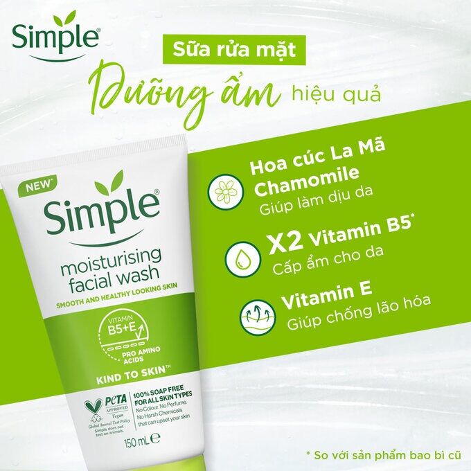 SỮA RỬA MẶT SIMPLE 150ml