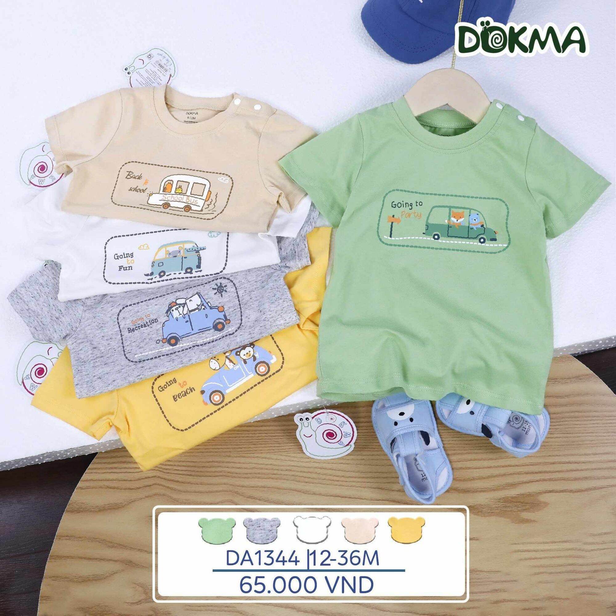 [DOKMA] Áo cộc tay bé trai Dokma