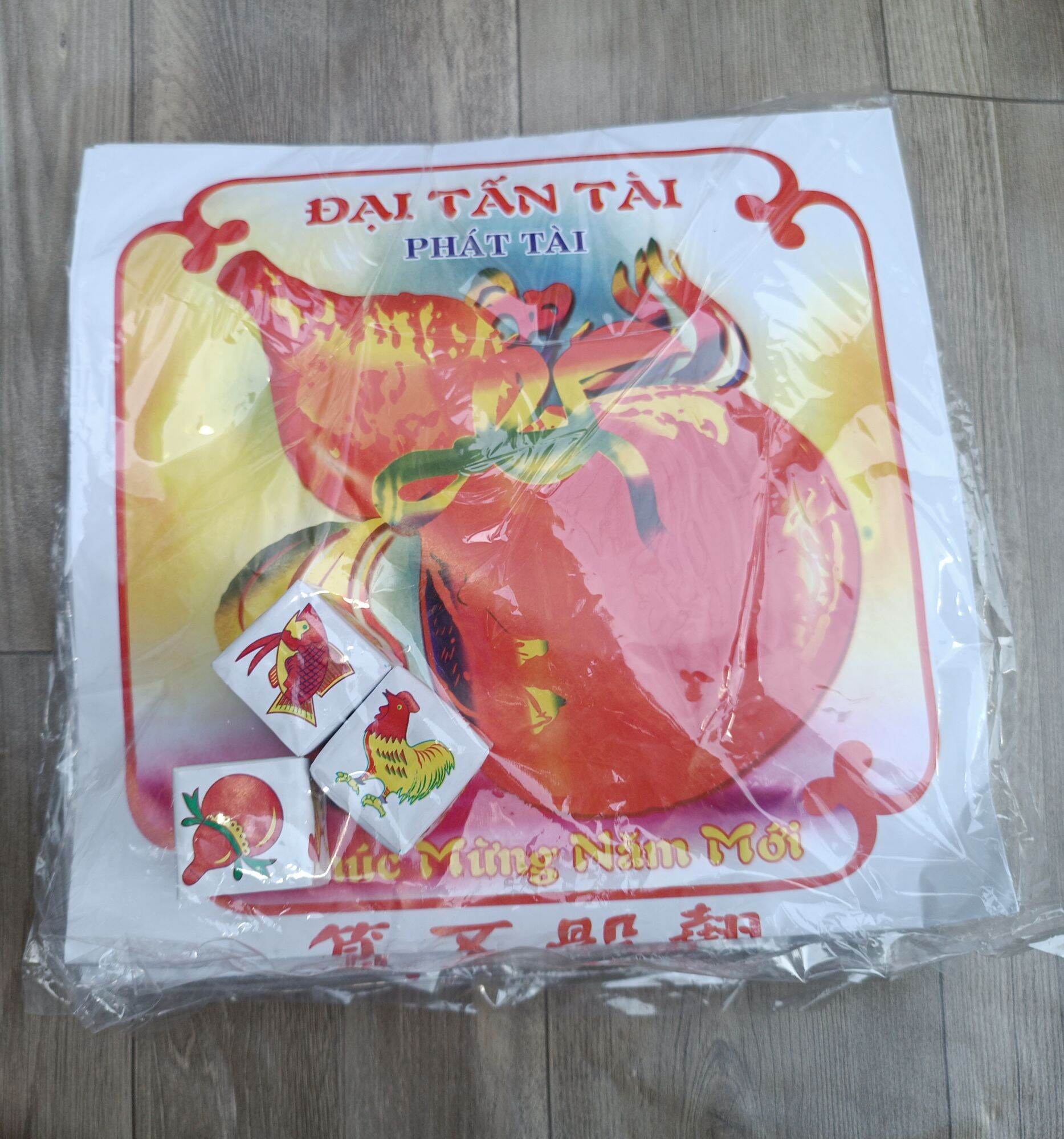 Lốc 10 bộ bầu cua cá cọp hột mít