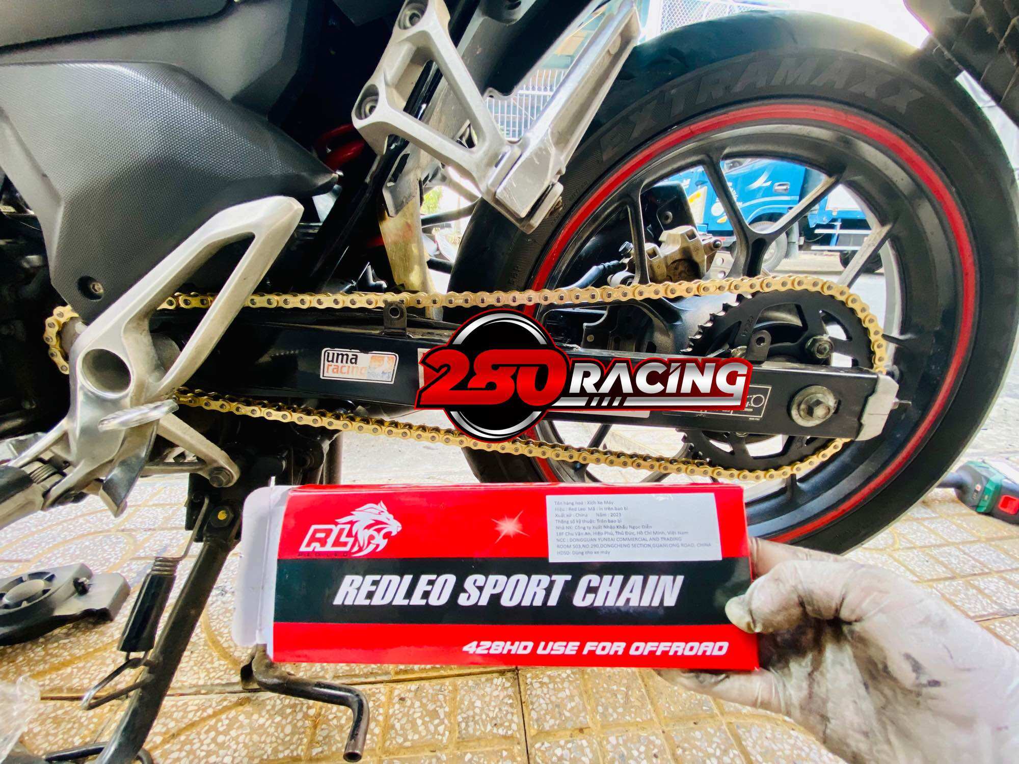 Nhông sên dĩa nsd redleo ex150