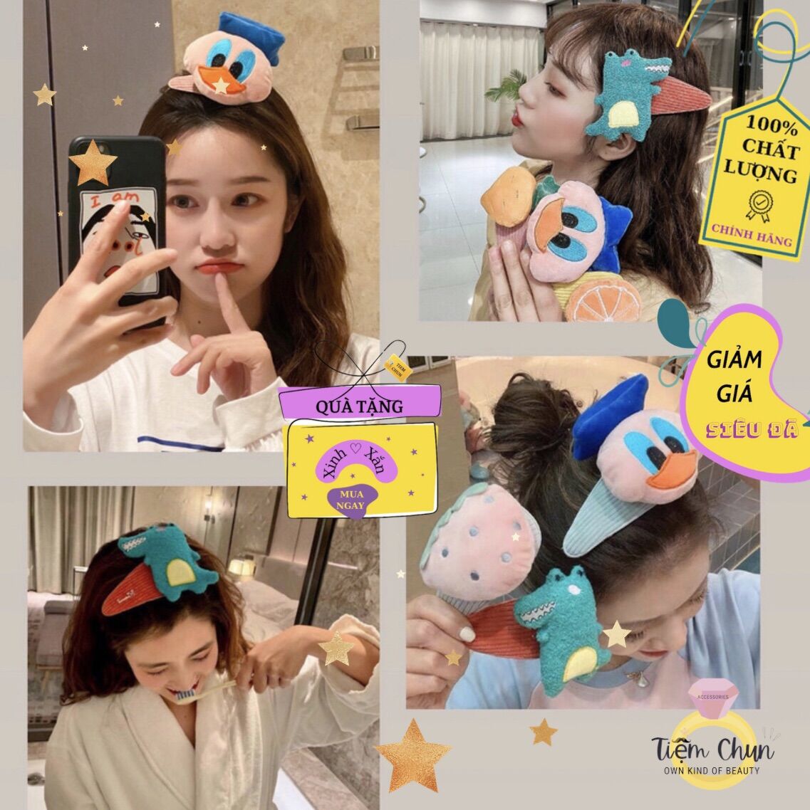 Kẹp tóc dễ thương - Tiệm Chun