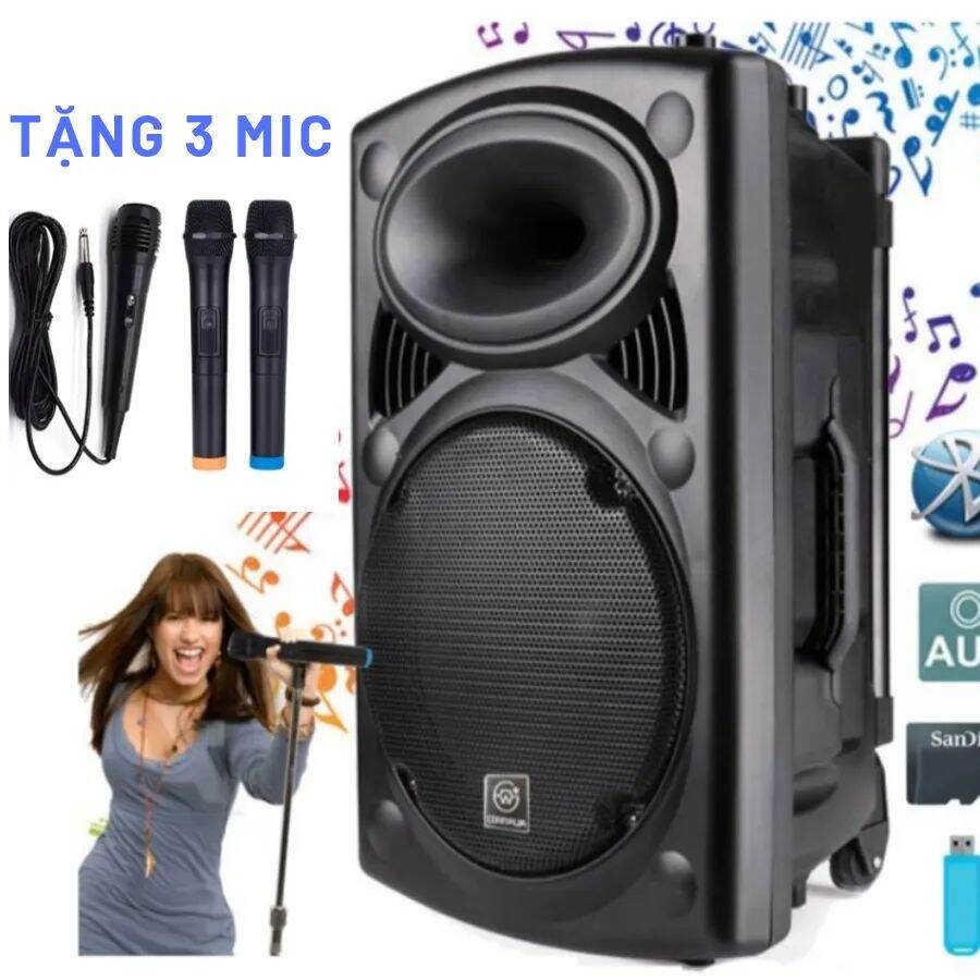 Loa kéo bluetooth bass 40-bass30 (3 Mic)