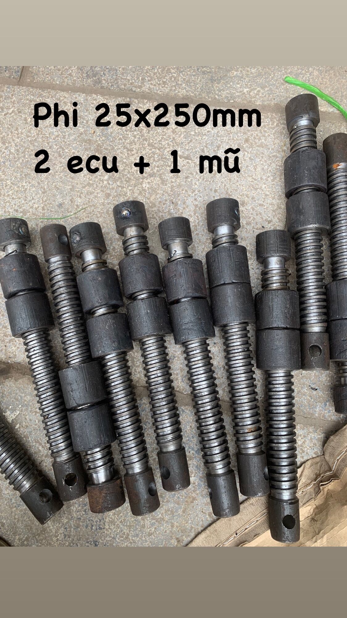 Vít me phi 25 dài 25cm