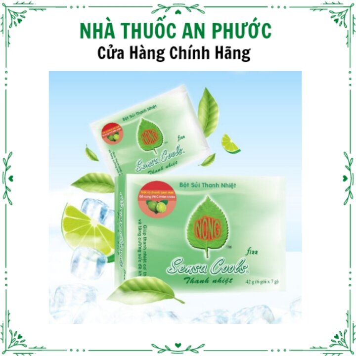 Combo 2 hộp sủi thanh nhiệt sensacool hộp 6 gói