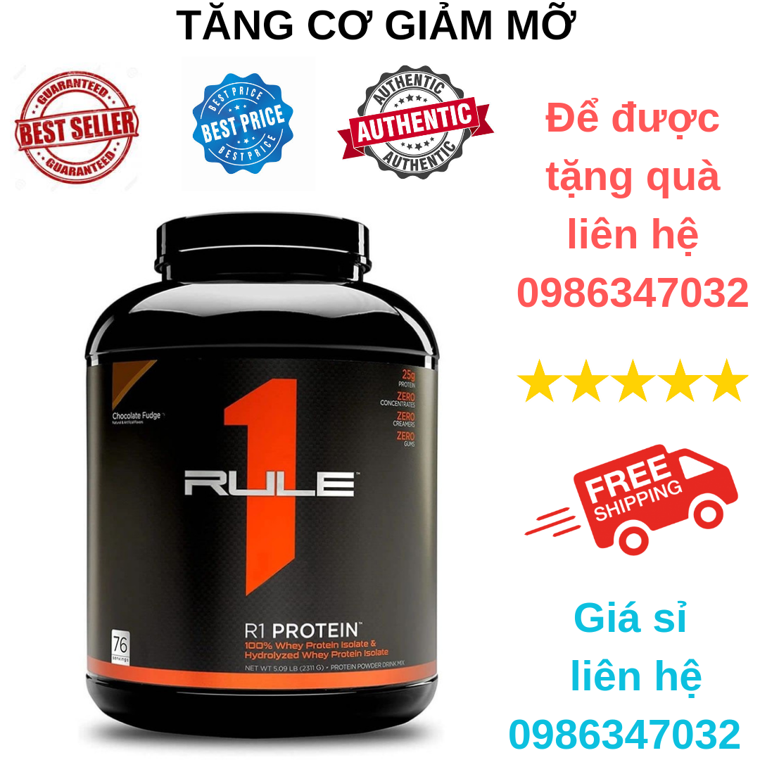 Rule1 - R1 Protein Whey Isolate Tăng Cơ Tinh Khiết 5lbs
