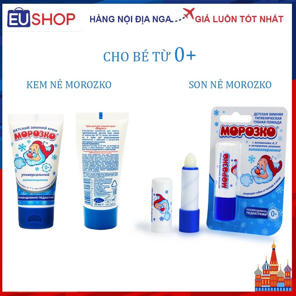 Kem nẻ Son nẻ cho bé morozko ông già tuyết Nga