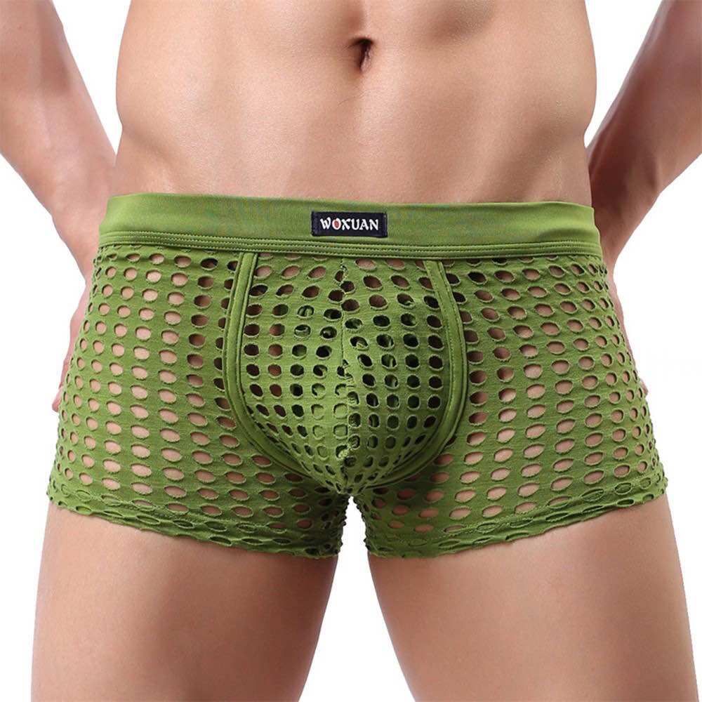Quần lót nam boxer thun lưới mềm mát size XL
