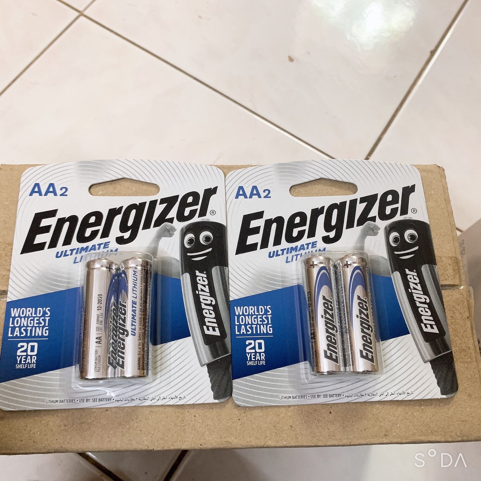 Pin AA Energizer Ultimate Lithium L91 vỉ 2 Viên DKSH