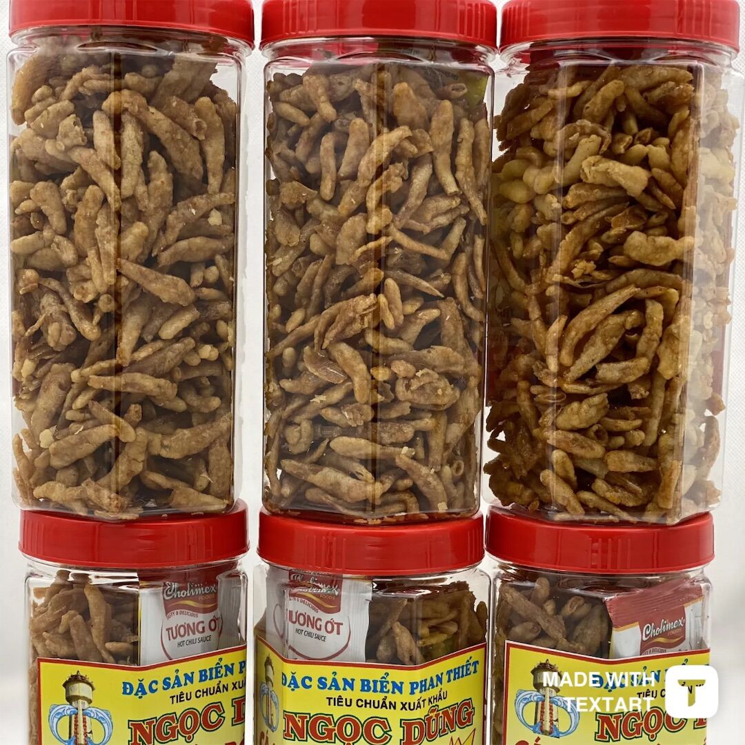 Cá cơm chiên bột giá 80k/200gram. Hải sản khô phan thiết