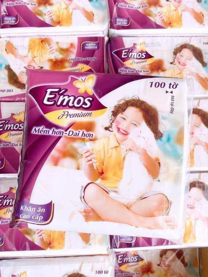 Khăn giấy vuông emos combo 5 gói