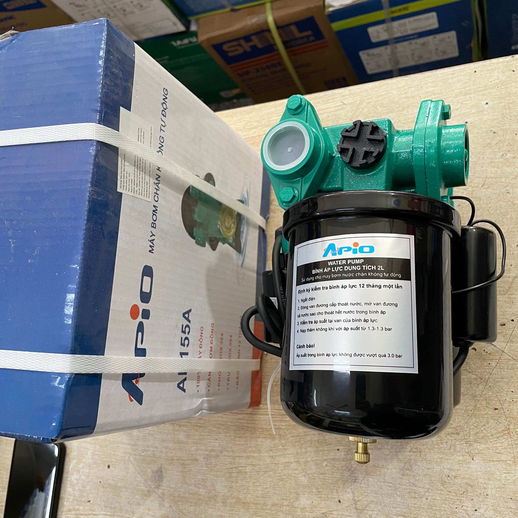 Máy bơm tăng áp APiO 155 W moden AP 155A
