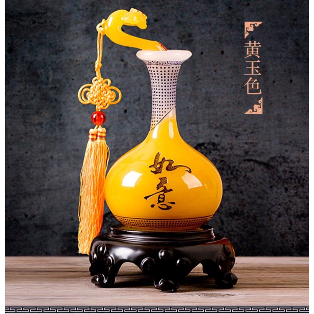 [Phong Thủy] Lọ Bình An Như Ý [2 size]