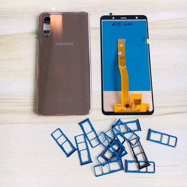 Combo bộ vỏ sườn + màn hình samsung a7 a750 zin hàng cao cấp